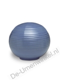 Mini urn porselein bolvorm blauw