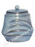 Mini urn blauw gepatineerd brons
