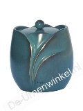 Bronzen mini urn / groen gepatineerd