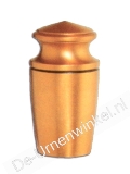 Bronzen mini urn met zwarte ring