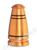 Bronzen mini urn met zwarte ringen