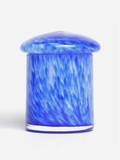 Mini urn glas in kobalt blauw