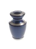 Messing mini urn blauw