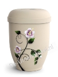 Ecologische urn met Hibiscus motief