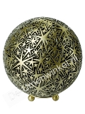 Bronzen urn met sterren decoratie