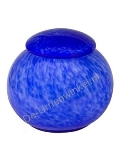 Glas urn kobalt blauw