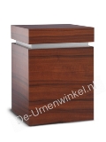 Houten urn van Indische appel hout