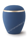 Keramiek urn marine blauw mat