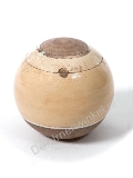 Keramische Art urn beige / bruin