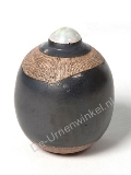 Keramische Art urn beige grijs