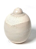 Keramische Art urn creme