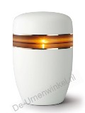 Design urn wit decoratie zonsondergang