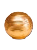 Porselein urn bolvorm goud kleur